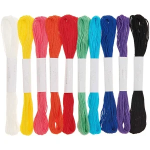 Fils à broder – Set de 10 fils Arc en ciel