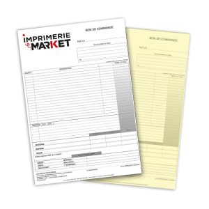 Carnet bon de commande 2 feuillets avec création