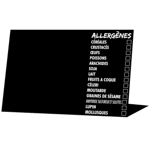 10 CHEVALETS 7X5CM ALLERGENE