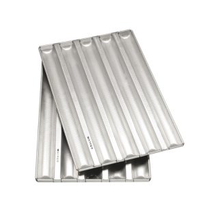 PLAQUE 6 BAGUET.ALU-GAUFER 750