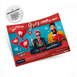 Flyers Saint Valentin A5 à personnaliser