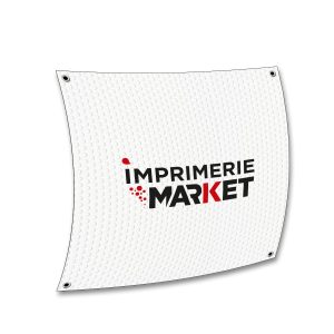 Bâche Micro Perforée 340 g/m² (anti feu norme NF) 60 x 60 cm