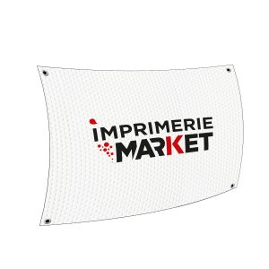 Bâche Micro Perforée 340 g/m² (anti feu norme NF) 60 x 80 cm