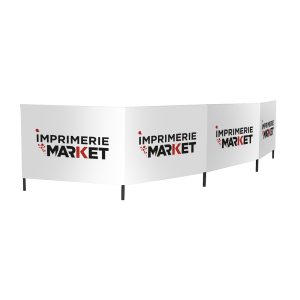 Paravent de plage personnalisé avec création