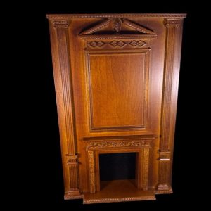 Boiserie murale avec cheminée – Style Louis XVI