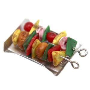 Brochettes de viandes et legumes
