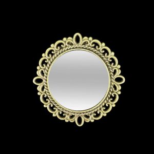 Miroir rond – Cadre bronze