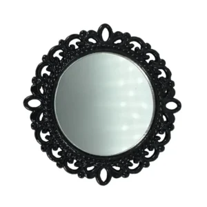 Miroir rond – Cadre noir