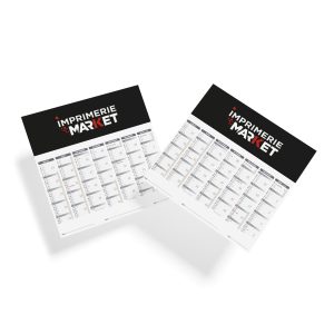 Calendrier Carré 21 x 21 cm, 350 grammes