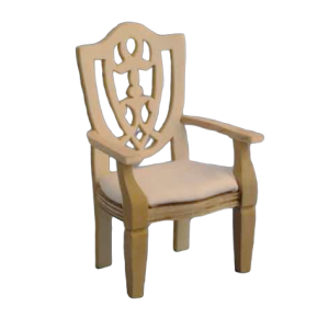 Fauteuil en bois brut