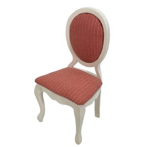 Chaise Louis XV – Tissus rose