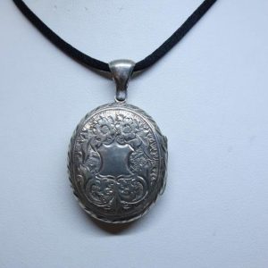 Pendentif argent porte-photo grand