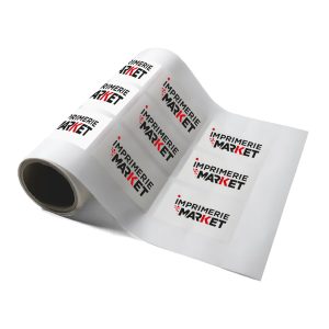 Étiquettes en rouleau carré 5 cm x 5 cm avec création