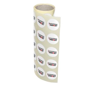 Étiquettes en rouleau Ø 3 cm avec création