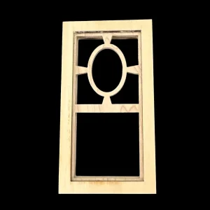 Fenêtre rectangulaire – Bois naturel – Oculus