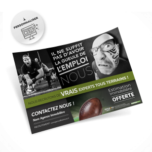 Flyers Rugby A5 à personnaliser