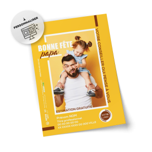 Flyers Fête des pères  A5 à personnaliser