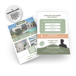 Flyers Vendu sur votre secteur A5 recto verso à personnaliser
