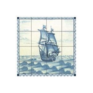 Mosaïque murale – Bateau