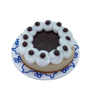 Gâteau au chocolat sur assiette