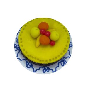 Gâteau au citron sur assiette