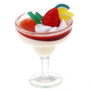 Coupe de glace sorbet fraise
