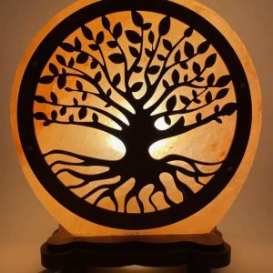 Lampe de sel de l&rsquo;Himalaya Arbre de vie