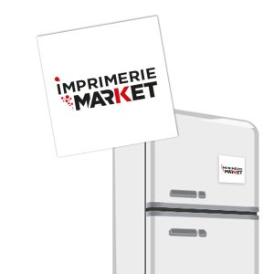 Magnet publicitaire personnalisé pas cher –  5 x 5 cm avec un graphiste