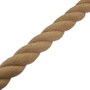 Moulure décorative torsadée en bois