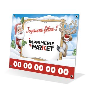 Panneau joyeuses fêtes