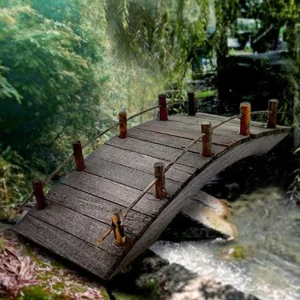 Pont passerelle en bois