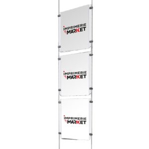 Porte affiche vitrine vertical