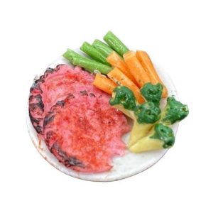 Repas rosbeef carottes, brocolis