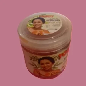 Savon Africain gommant clarifiant au miel et curcuma TOUDY