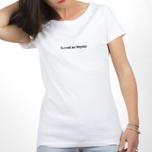 T-SHIRT FEMME : SUNSET AU VEYRIER