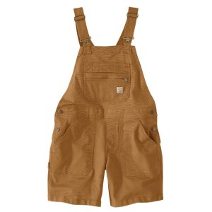 Salopette short de travail femme en toile coton Carhartt