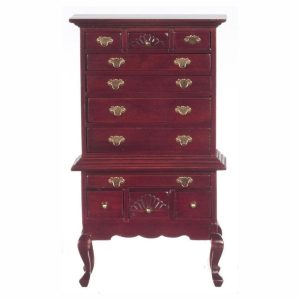 Secrétaire sur pieds – Style Queen Anne