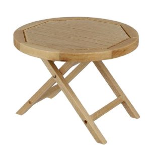 Table ronde de jardin – Chêne clair