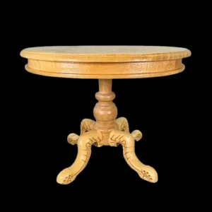 Table ronde style Louis Philippe – Bois vernis