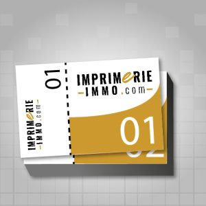 Ticket de tombola 10 x 21 cm avec numérotation, carnet de 10 avec création