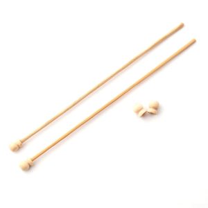 Tringle à rideau bois – Embouts tournés – 12 cm
