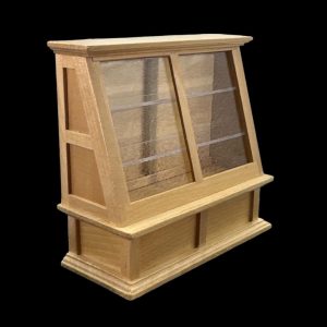 Vitrine  – Présentoir de magasin – Bois teinte pin vernis