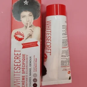 Tube crème spécifique coudes, mains, genoux WHITE SECRET résultat 5 jours