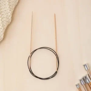Aiguilles circulaires du N°2 au N°12 – Rose Gold 80cm