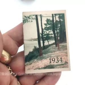 Adorable ancien très mini almanach carnet 1934