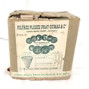 Paquet anciens filtres Prat-Dumas datant de 1966