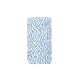 Ficelle bicolore bleu clair