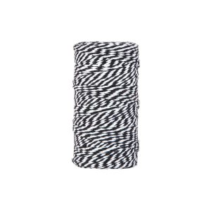 Ficelle bicolore noire