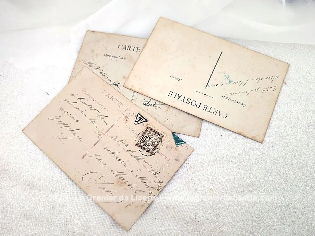Lot 3 cartes postales anciennes Poisson 1er Avril – Image 3