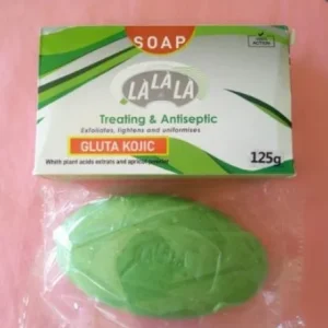 Savon éclaircissant gommant au Gluta Kojique LALALA aux extraits de plantes et de poudre d&rsquo;Abricot